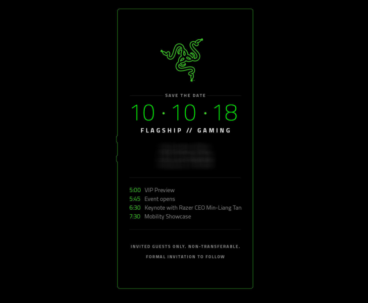 רשמי: Razer Phone 2 יוכרז רשמית ב-10 באוקטובר